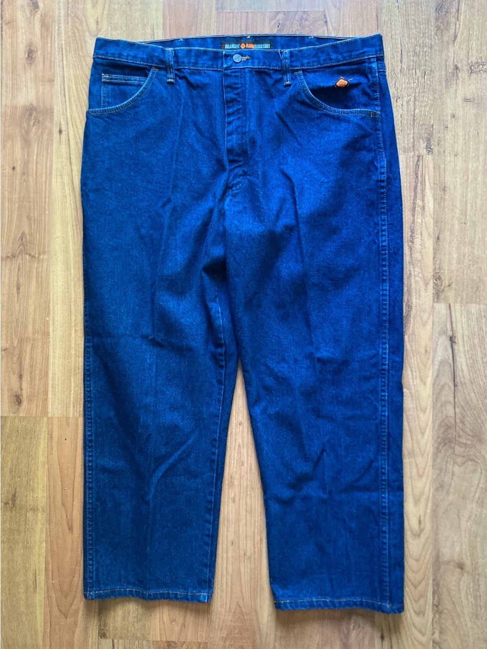 Wrangler Flame Resistant Relaxed Fit Blue Jeans Mens 40x30 HRC2 2112